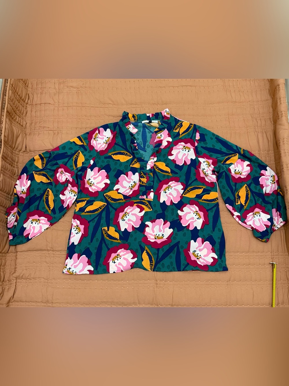 Michelle McDowell Lexie top size Medium botanical print